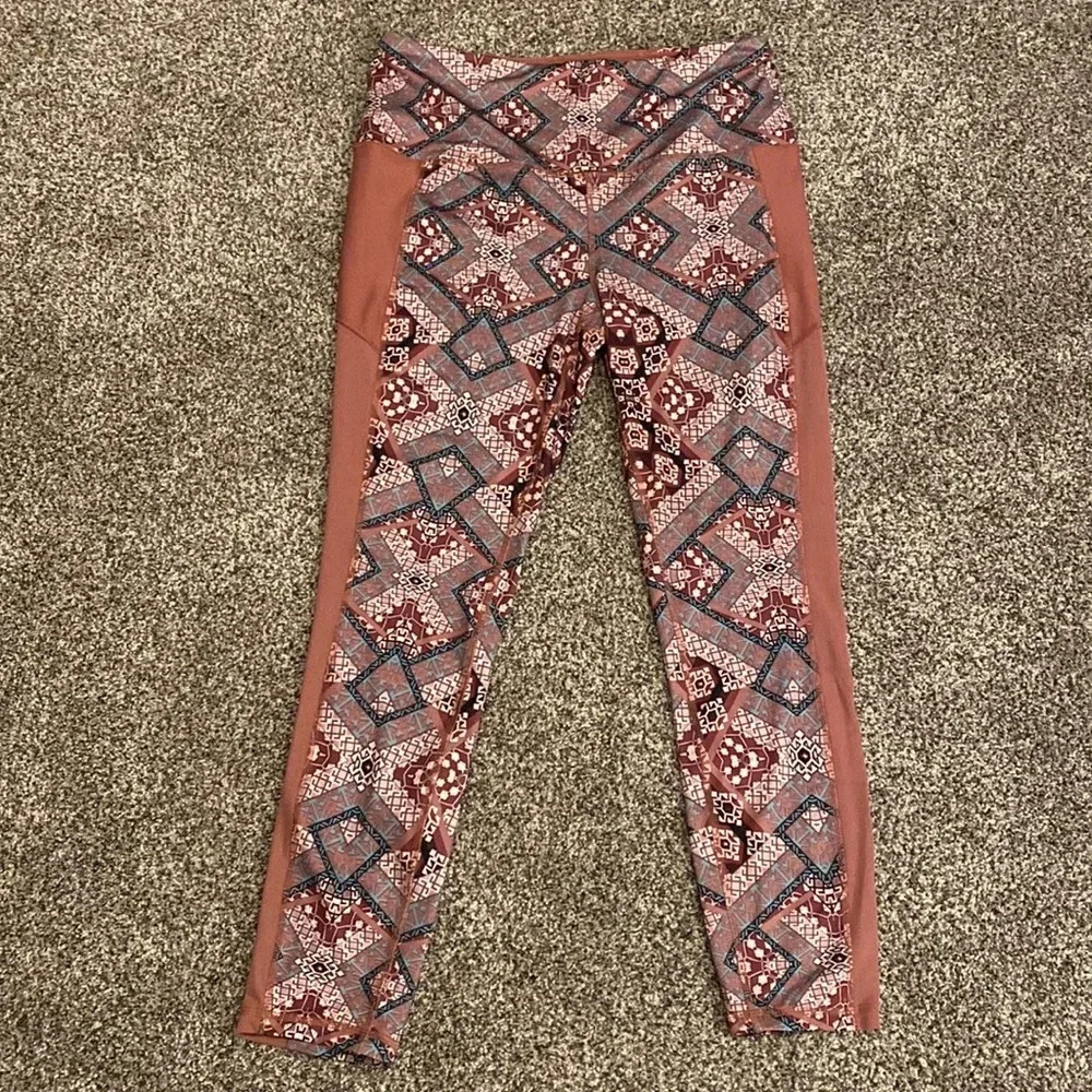 RBX Printed Pink Leggings
